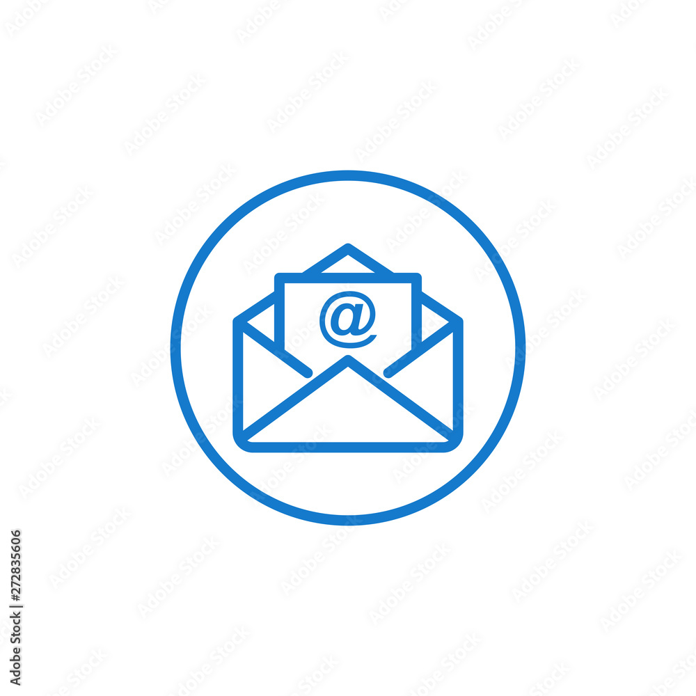 Leinwandbilder email icon. envelope icons in modern design style for web site and mobile app vector illustration. e