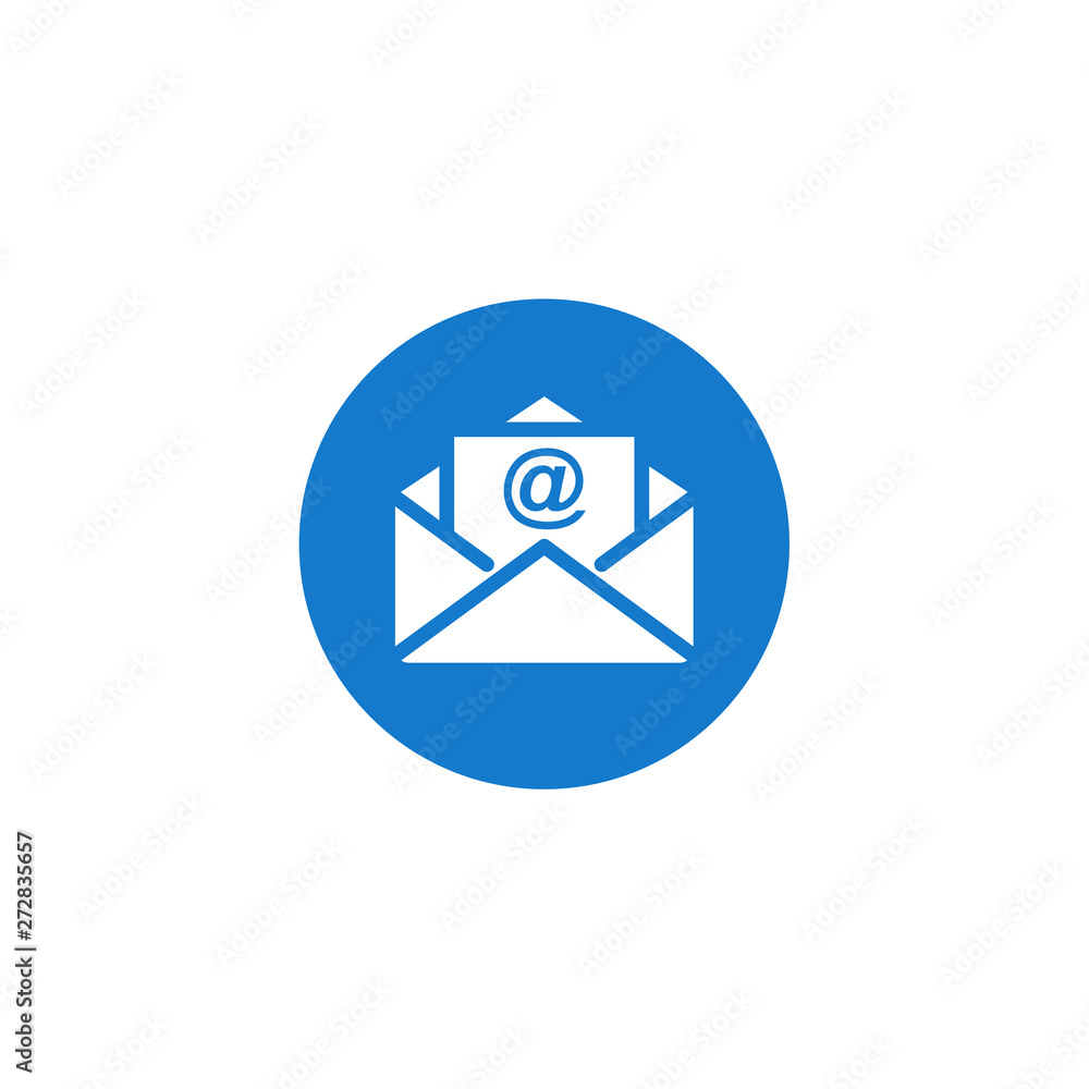 Poster email icon. envelope icons in modern design style for web site and mobile app vector illustration. e