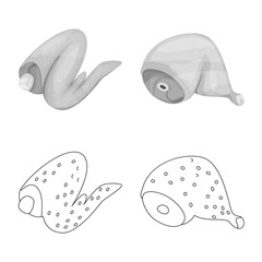 Vector design of product and poultry icon. Set of product and agriculture    stock symbol for web.