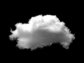 white clouds on black background