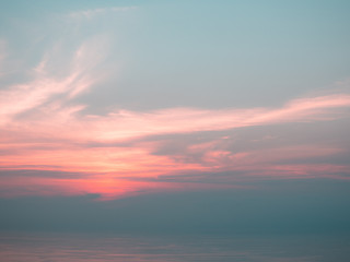 sunset in the sky