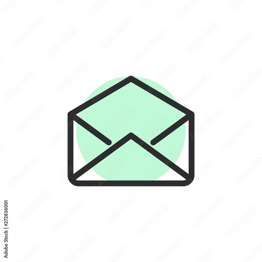 Leinwandbilder email icon. envelope icons in modern design style for web site and mobile app vector illustration. e