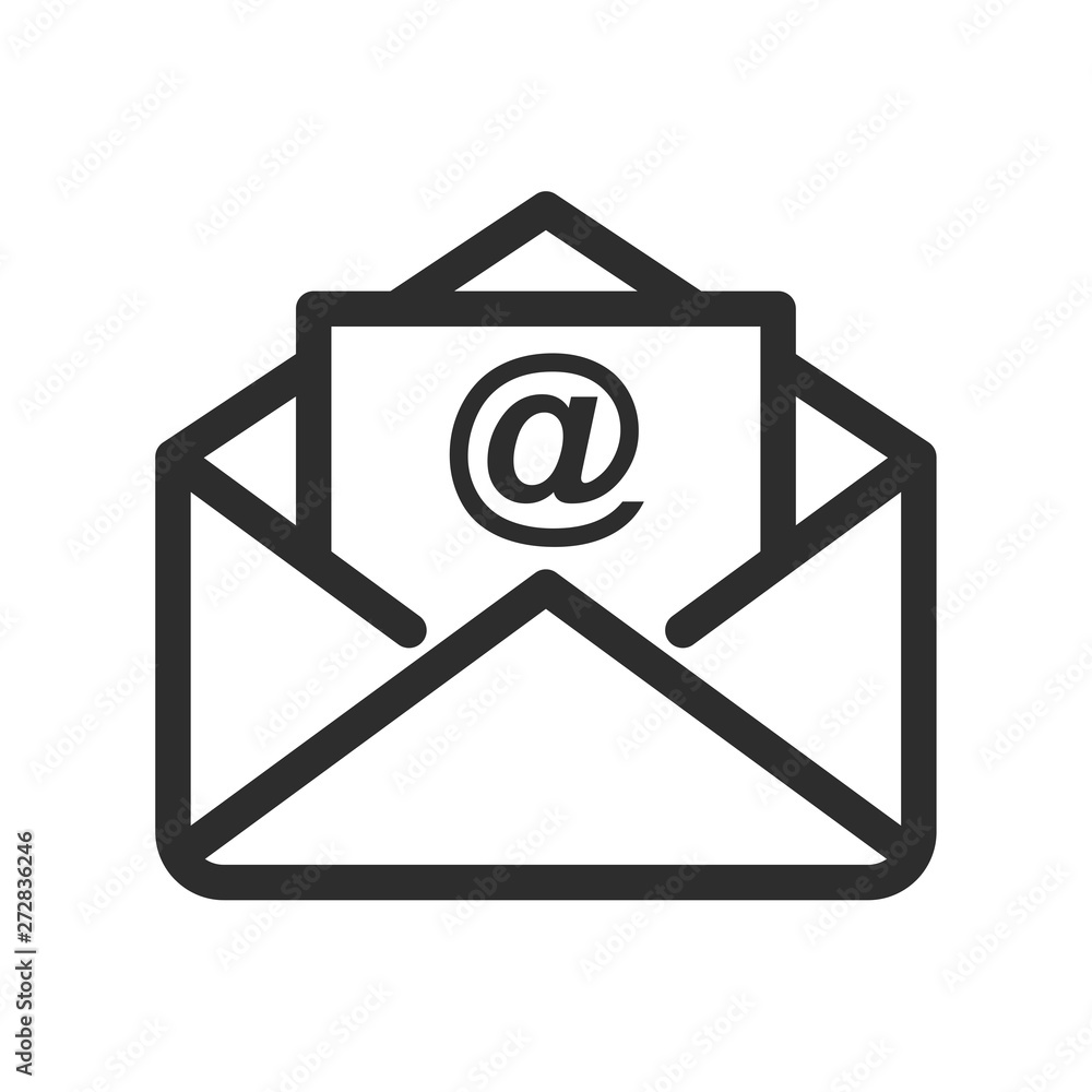 Leinwandbilder email icon. envelope icons in modern design style for web site and mobile app vector illustration. e