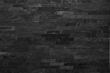 dark grey black brick wall  texture background