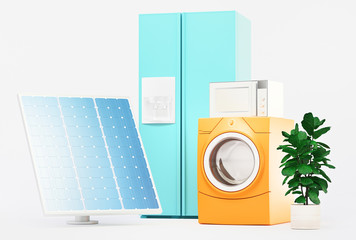 Set of domestic appliances