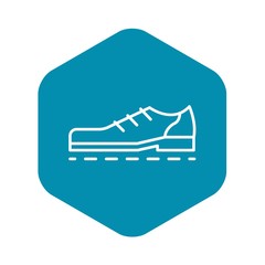 Bowling shoes icon. Outline bowling shoes vector icon for web design isolated on white background