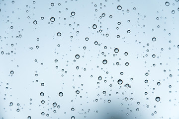 Water drops on window 