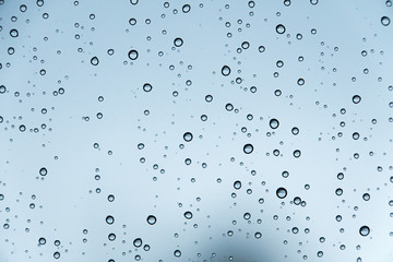 Water drops on window 