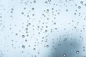 Water drops on window 
