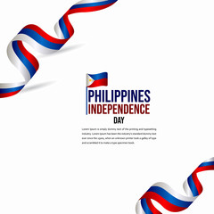Happy Philippines Independence Day Celebration Vector Template Design Illustration