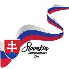 Slovakia Independence Day Vector Template Design Illustration - Vector