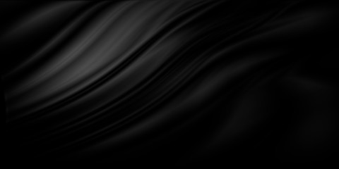 Obraz premium Black luxury fabric background with copy space