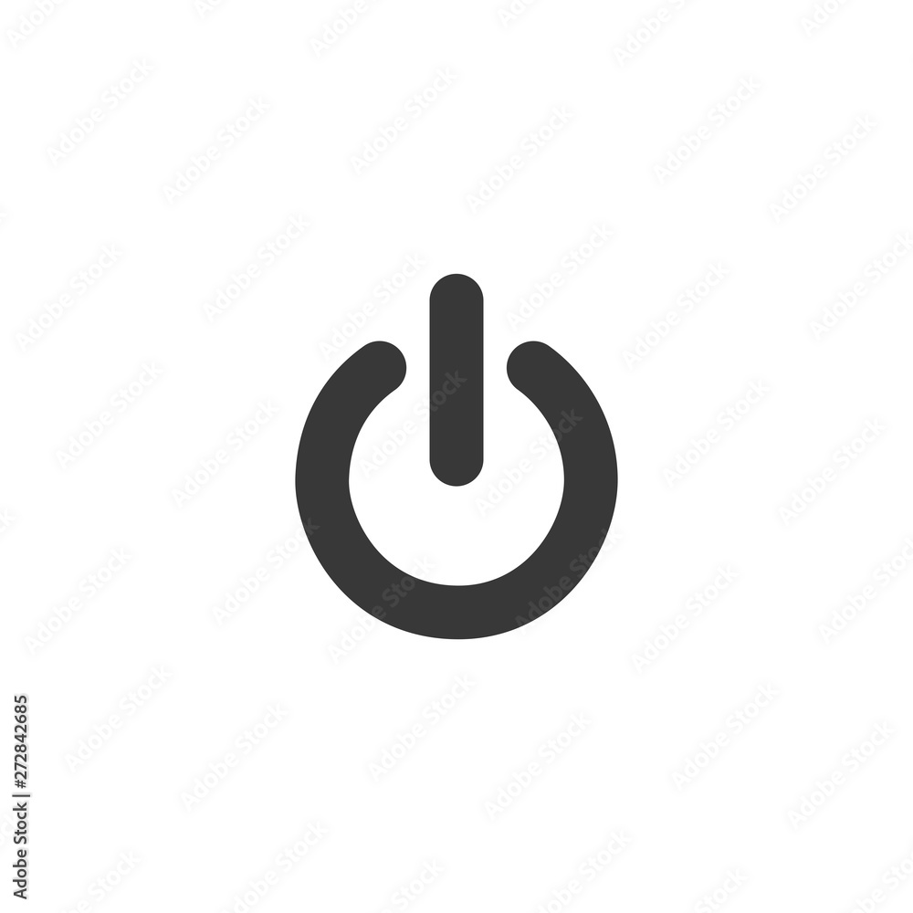Poster power button icon. on/off switch symbol in modern style for web site and mobile app vector illustrat