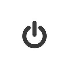 Power Button Icon. On/Off switch symbol in modern style for web site and mobile app Vector Illustration. Power Button logo design inspiration