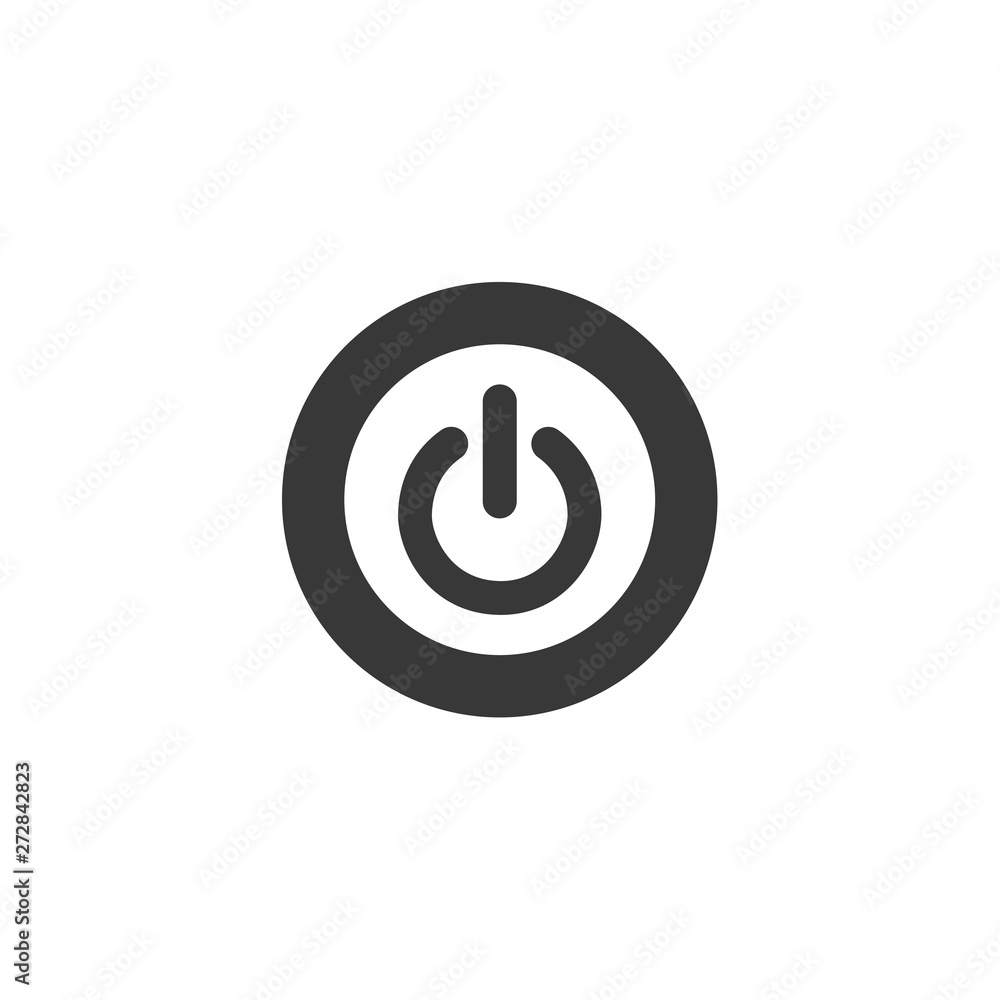 Poster power button icon. on/off switch symbol in modern style for web site and mobile app vector illustrat