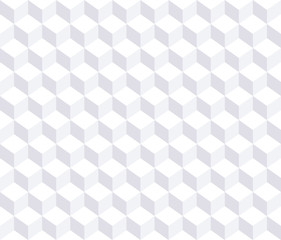 Vector seamless pattern. White 3d background.