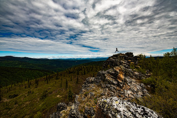 There are always epic views when driving the Top Of The World Highway, Yukon, Canada