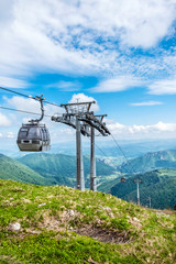 Cable transport, Vratna valley, Little Fatra, Slovakia