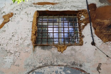 Window behind bars