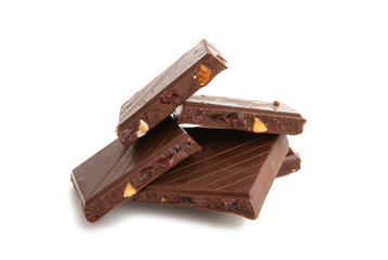 chocolate bar isolated