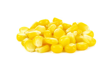 Sweet corn isolated on white background