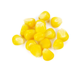 Sweet corn isolated on white background