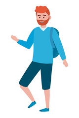 Isolated man design vector illustration
