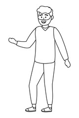 Isolated man design vector illustrator