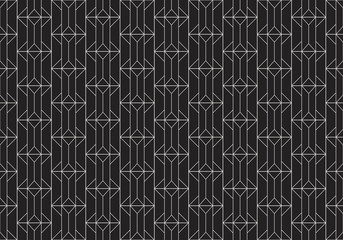 Seamless art deco abstract pattern. Geometric modern background. Vector illustration.