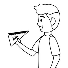 Boy kid of school design vector illustrator
