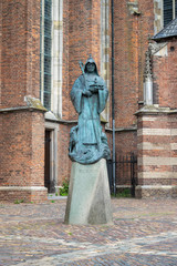 Fototapeta na wymiar The Saint Walburgis church with statue