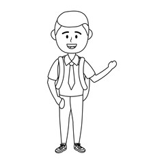 Boy kid of school design vector illustrator