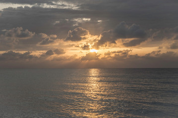 Fototapeta premium SUNSET AT A BEACH