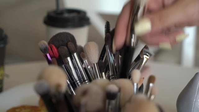 Make up cosmetics professional brushes