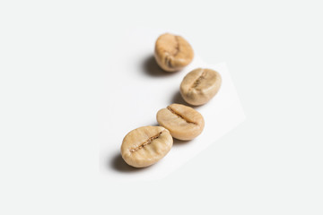 Fototapeta na wymiar White Coffee Beans - image