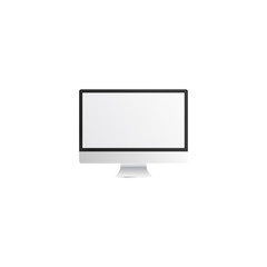 Screen computer monitor. Computer display isolated on white background