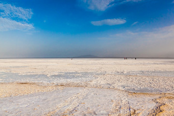 salt Flats in Berhale and Hamede Ela deep in the Danakil Depression 