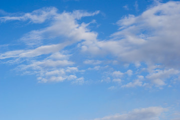 white cloud on blue sky