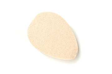 Light bath sponge isolated on white background