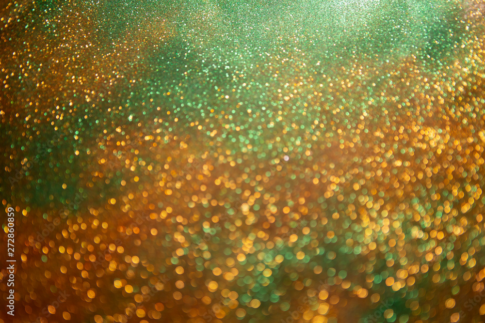 Wall mural Glitter vintage lights background.Abstract Gold. Glitter wonderful lights background. - Wall murals