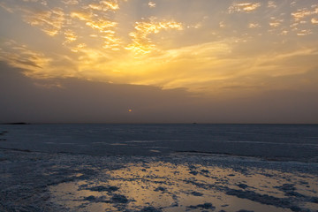 salt Flats in Berhale and Hamede Ela deep in the Danakil Depression 