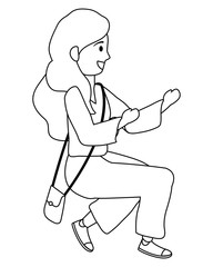 Isolated woman design vector illustrator