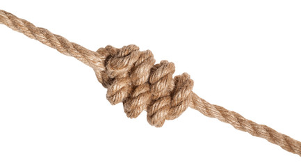 another side of multiple figure-eight knot on rope