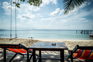 Beach bed on Koh Samet