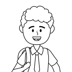 Boy kid of school design vector illustrator