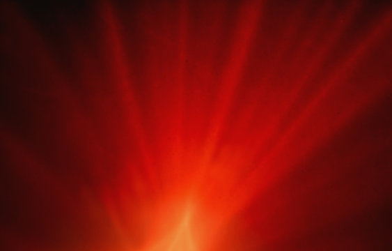 light abstraction with sunlight in red