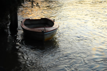 Little rowing boat