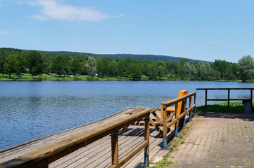 bathing lake: Kell am See in rhienland Palatinate ( Rheinland-Pfalz), Germany