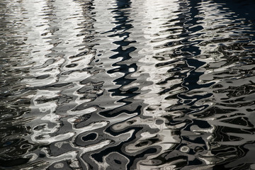 Contrasting water ripples