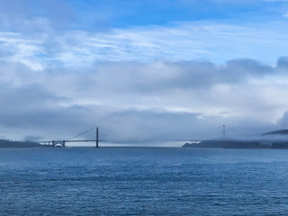 san francisco bridge from the sea